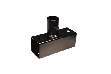 SB-180 Conexão angular preta para base reforçada e 2 tubos redondos centrados / alinhados
