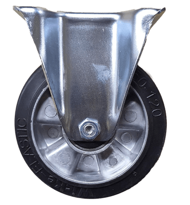 CB100-B ESD Roda fixa com placa, diâmetro 100 mm, rolamentos de esferas, ESD