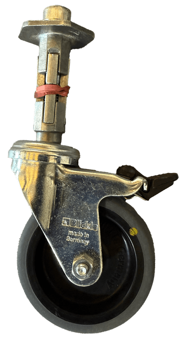 WPB75 ESD Rodízio de tubo giratório com freio, 75 mm de diâmetro ESD