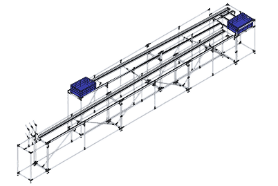 Transportador gravitacional