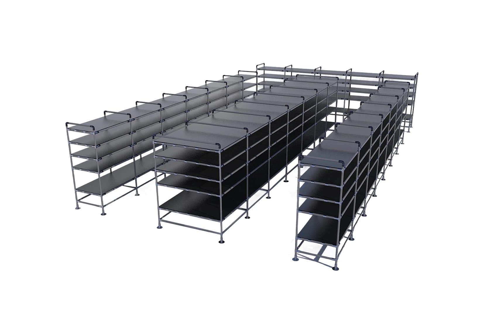 Estante tubular