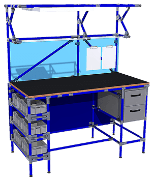 Posto de trabalho ergonômico