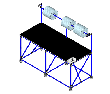 Mesa de embalagem industrial ajustável 1
