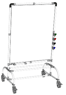 Quadro com rodízios