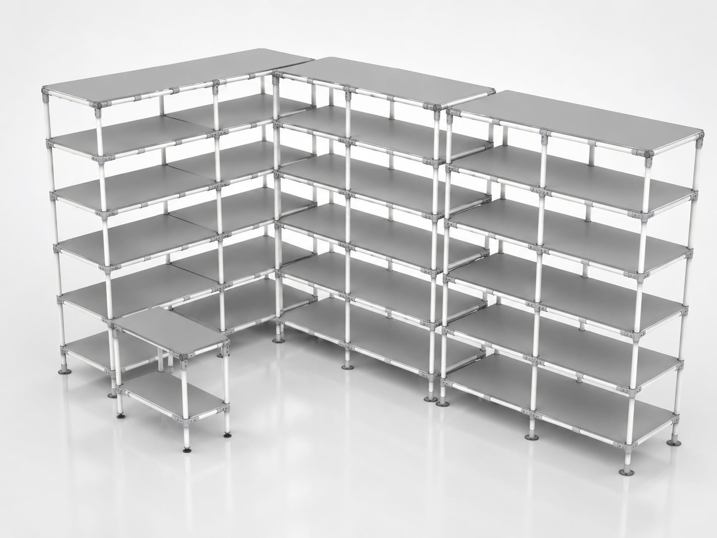 Estante de parede industrial Makitlean