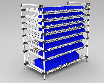 Estante de parede industrial Makitlean