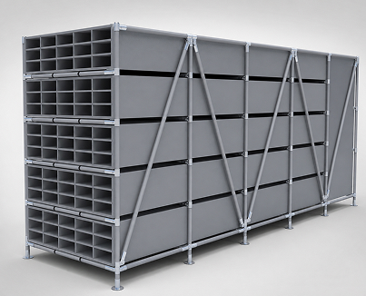 Estante de parede industrial Makitlean