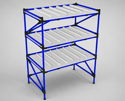 Estante de parede industrial Makitlean
