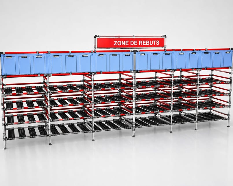Estante tubular Makitlean