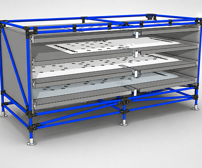Estante tubular Makitlean