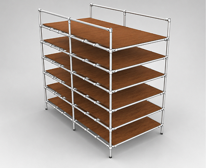 Estante tubular Makitlean