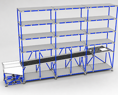 Estante tubular Makitlean
