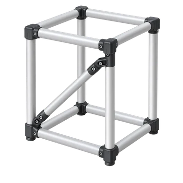 Protótipo de estrutura tubular MKL montado em oficina