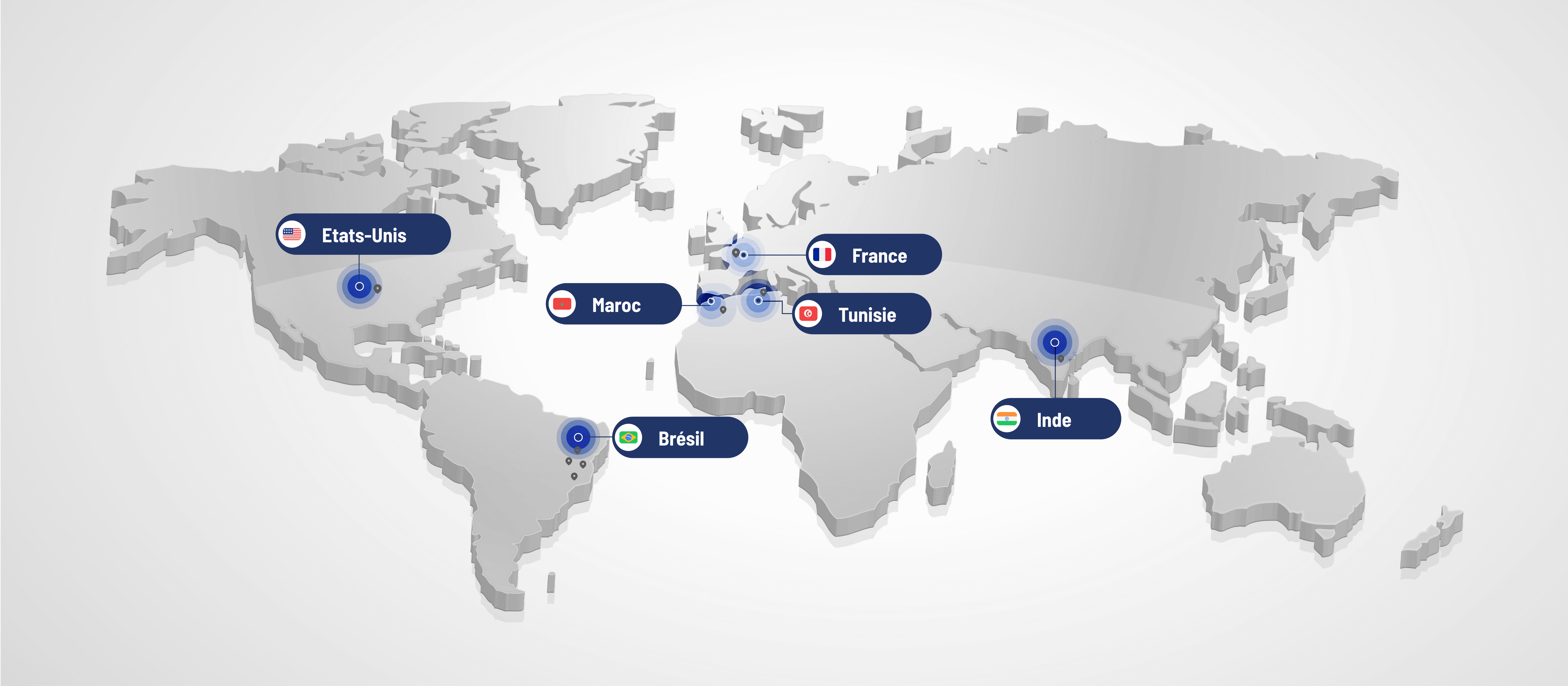 Carte du monde avec activités MakitLean