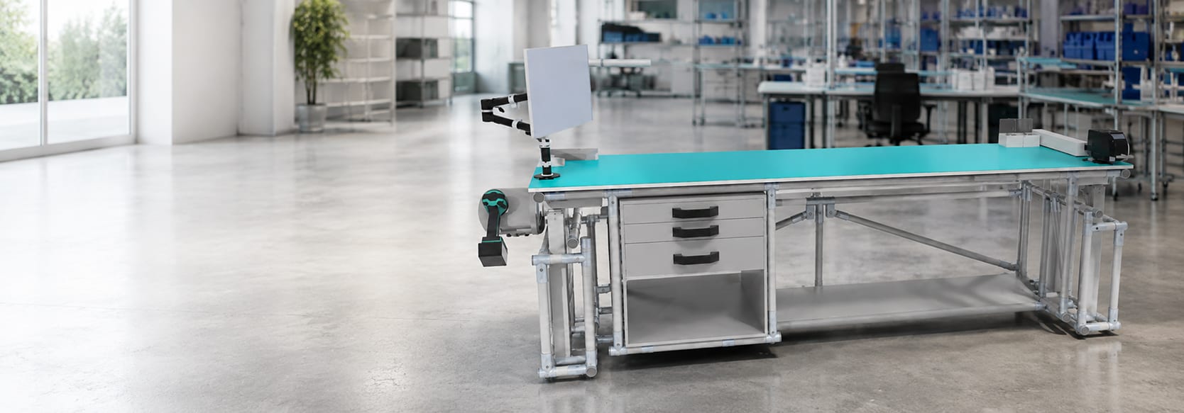 Bancada de trabalho ergonômica Makitlean